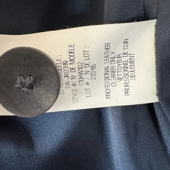 795$ HELMUT LANG Perma COMB DUSTY Sapphire JACQUARD Jacket GOAT LEATHER - Picture 16 of 16